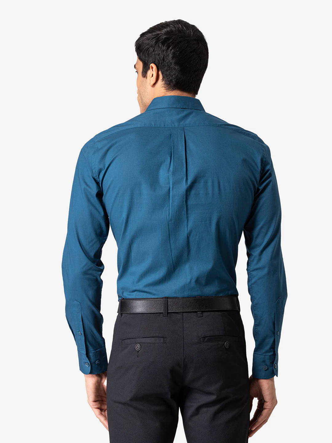 Men's Teal Full Sleeves Shirt - Image 5