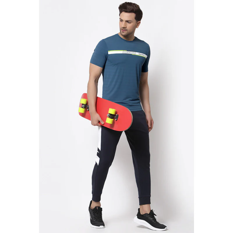 Men's Teal Active wear T-Shirt - Image 4