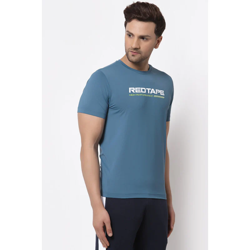 Men's Teal Active wear T-Shirt - Image 2