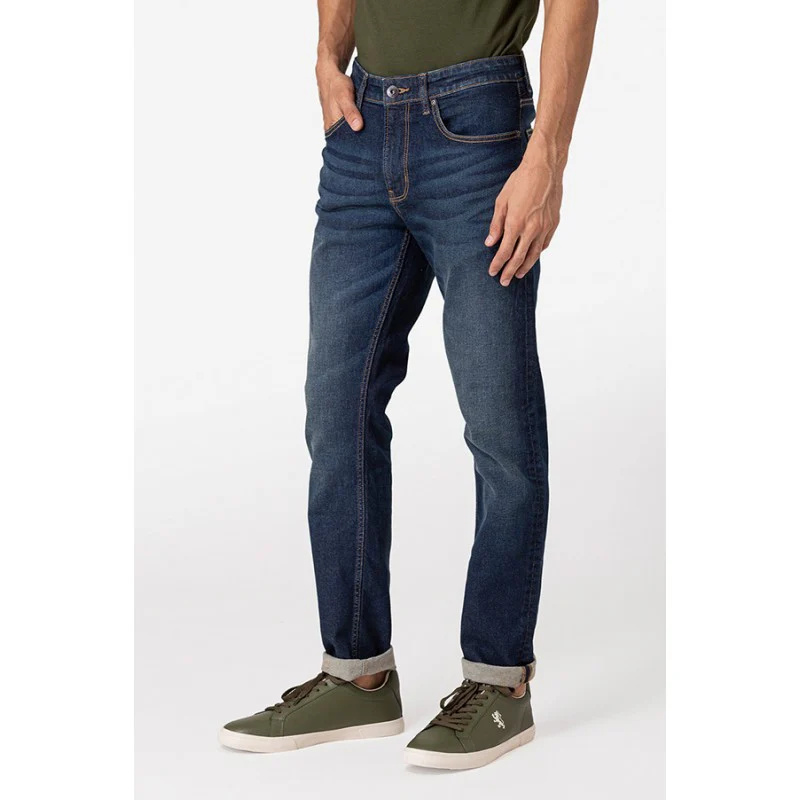Men's Tinted Dark Blue Jeans - Image 2