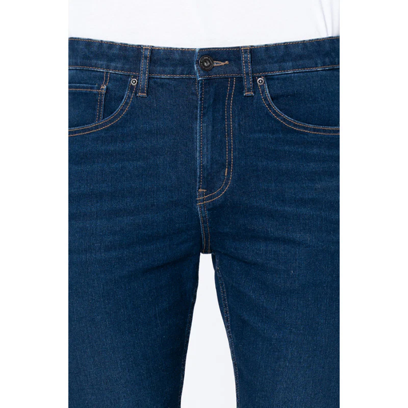 Men's Tinted Dark Blue Skinny Jeans - Image 4
