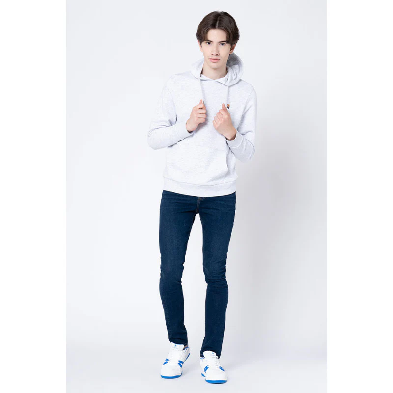 Men's Tinted Dark Blue Solid Skinny Jeans - Image 5