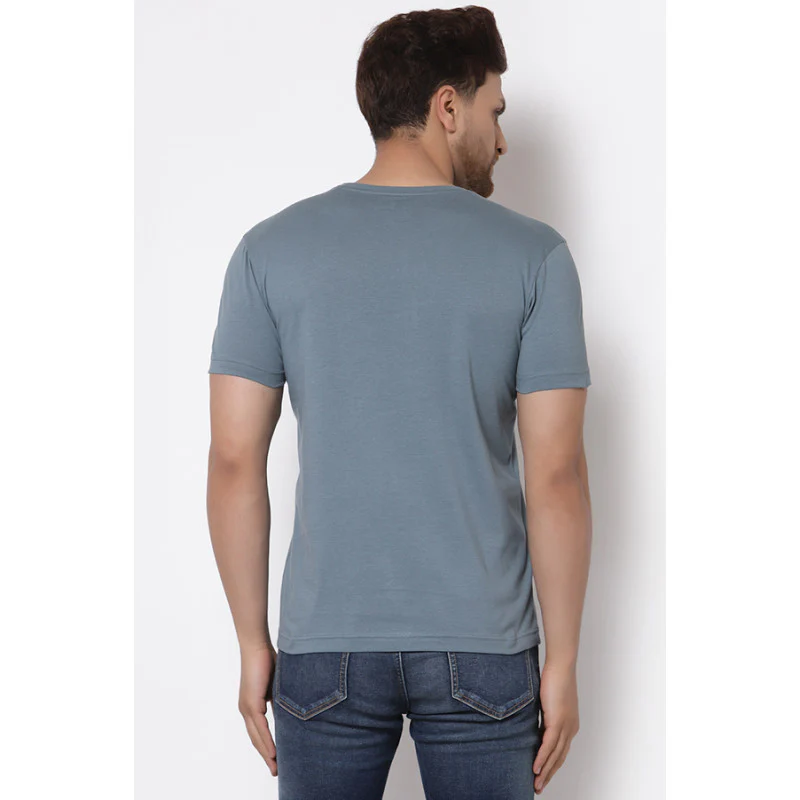 Men Turquoise Printed T-Shirt - Image 3