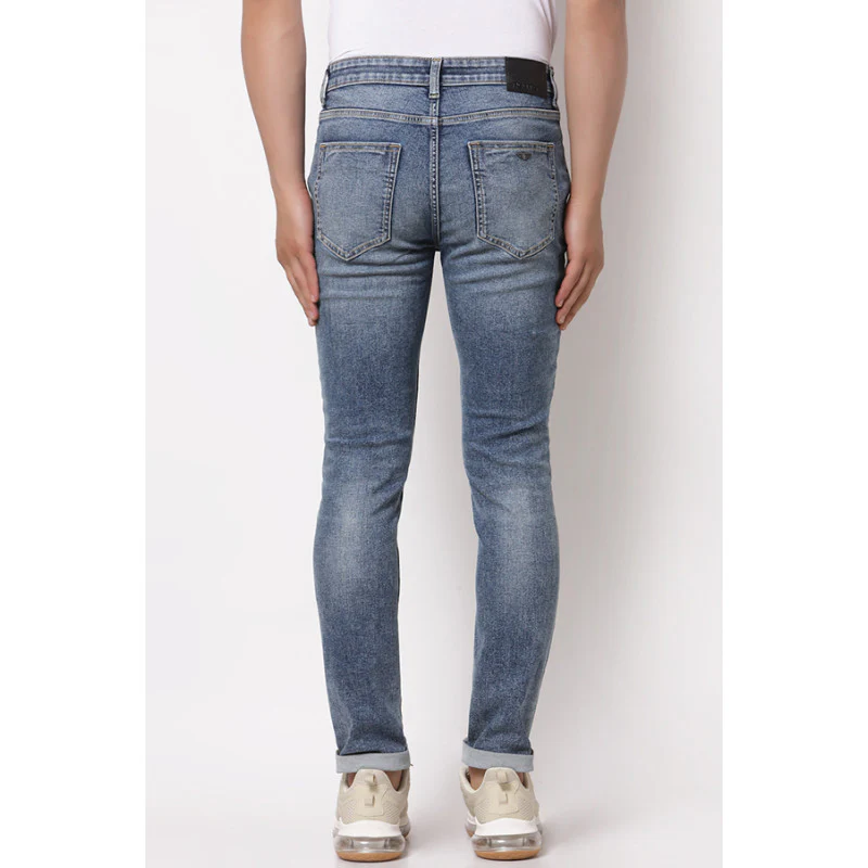 Men's Vintage Blue Denim Jeans - Image 3