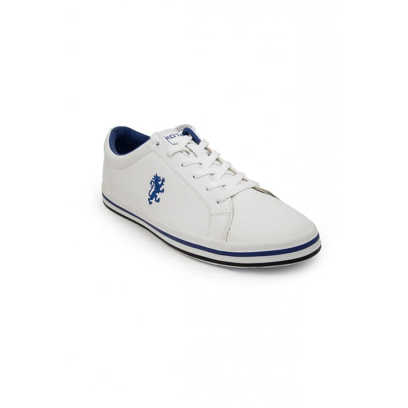 Men's White And Blue Sneakers - Image 2