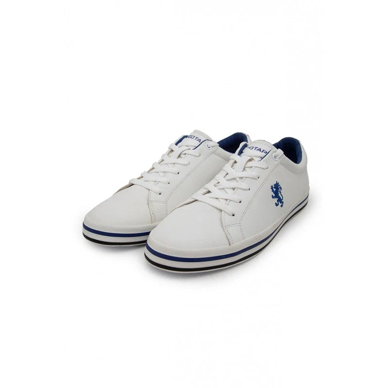 Men's White And Blue Sneakers - Image 5