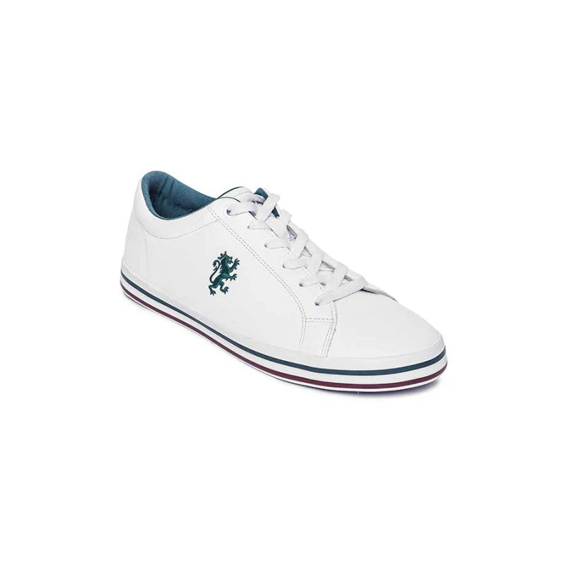Men's White And Emerald Sneakers - Image 2