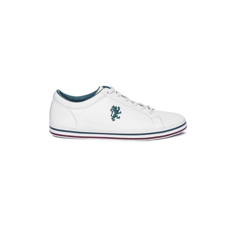 Men's White And Emerald Sneakers - Image 3