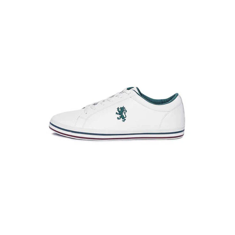 Men's White And Emerald Sneakers - Image 4