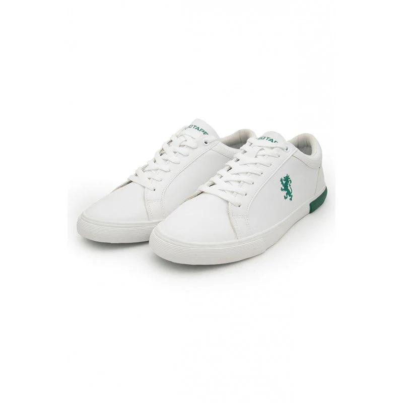Men's White And Green Sneakers - Image 5