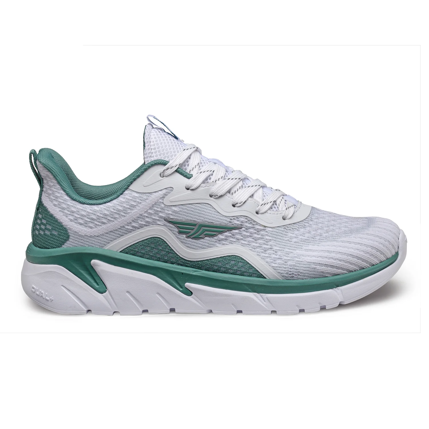 Men White And Green Walking Shoes - Image 2