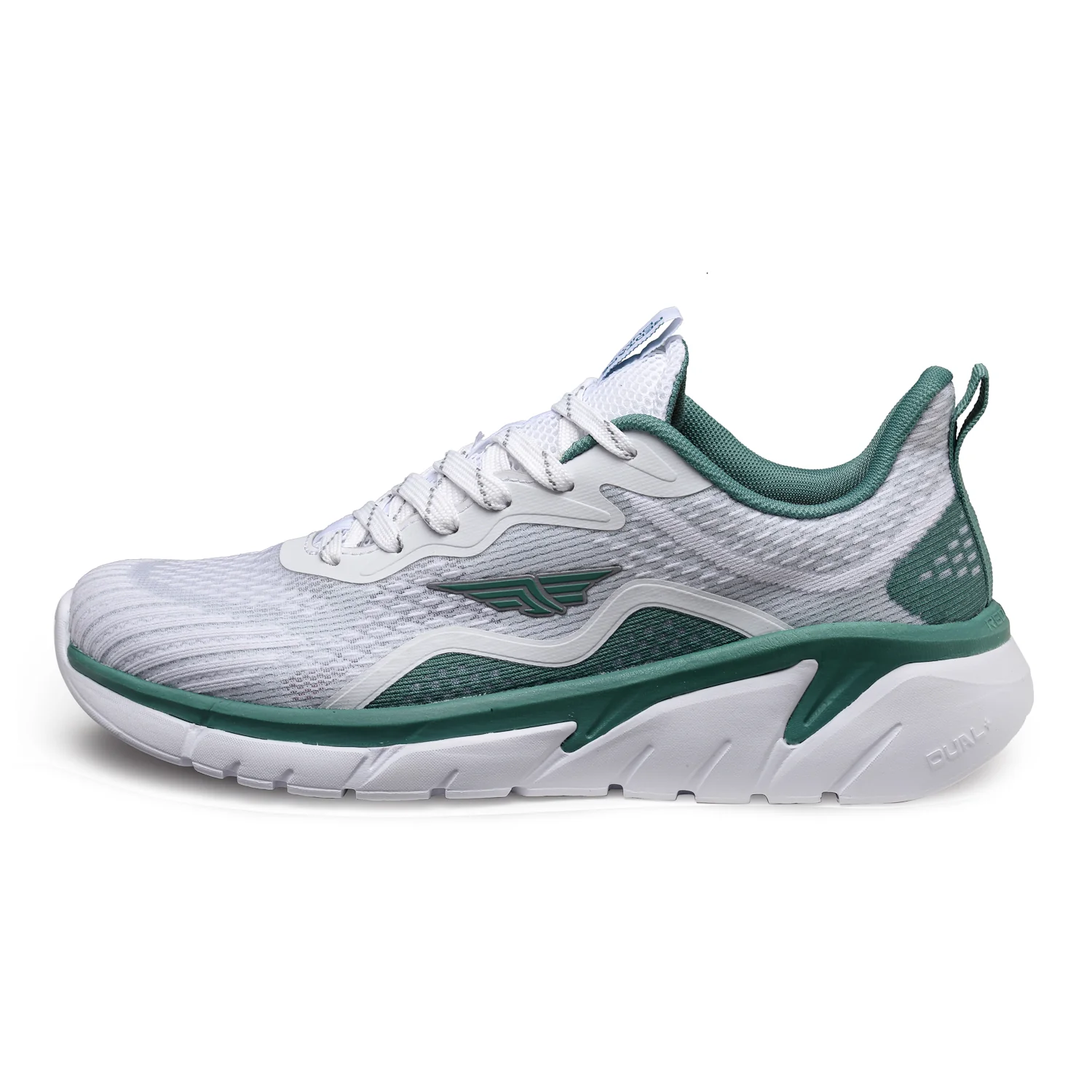 Men White And Green Walking Shoes - Image 3