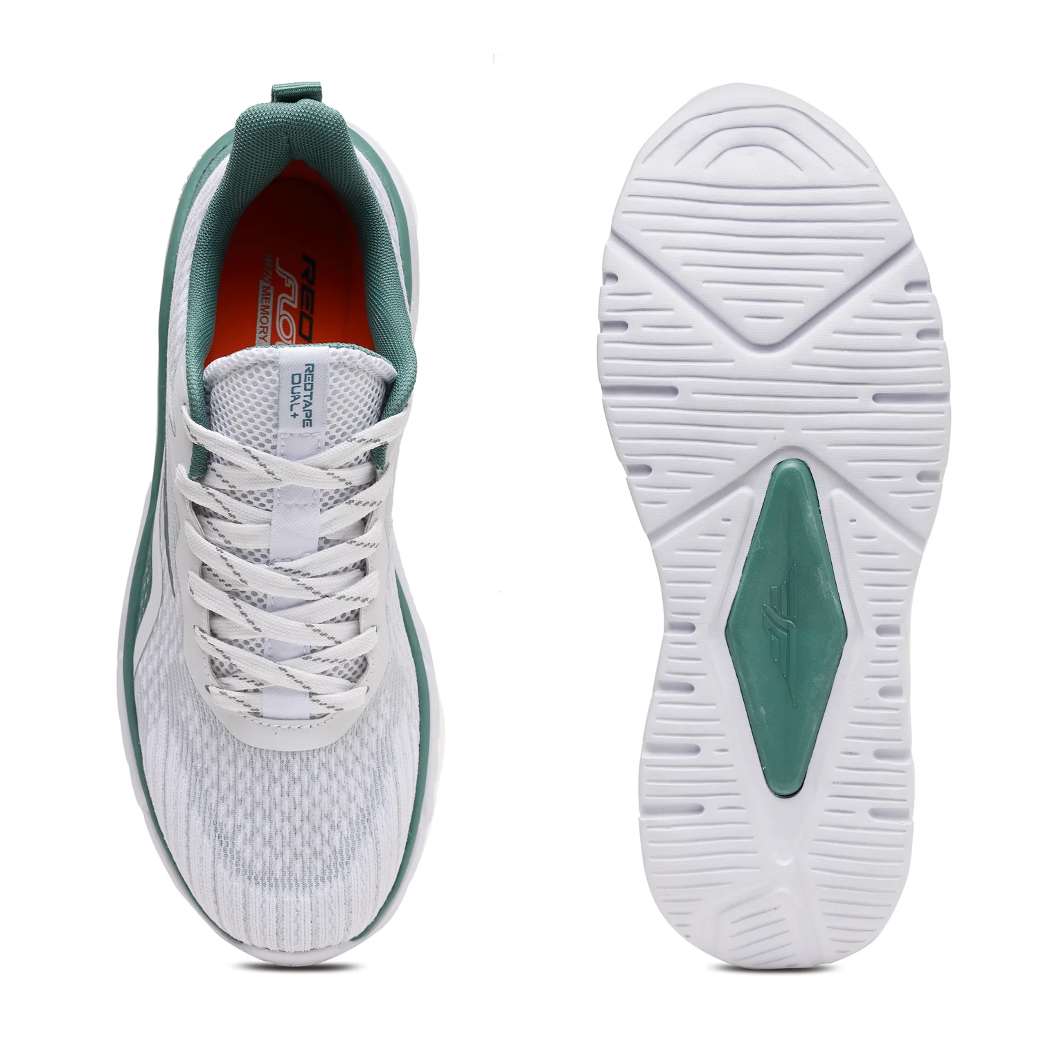Men White And Green Walking Shoes - Image 5