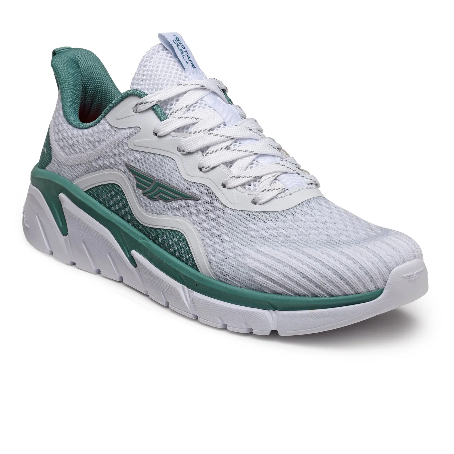 Men White And Green Walking Shoes - Image 7