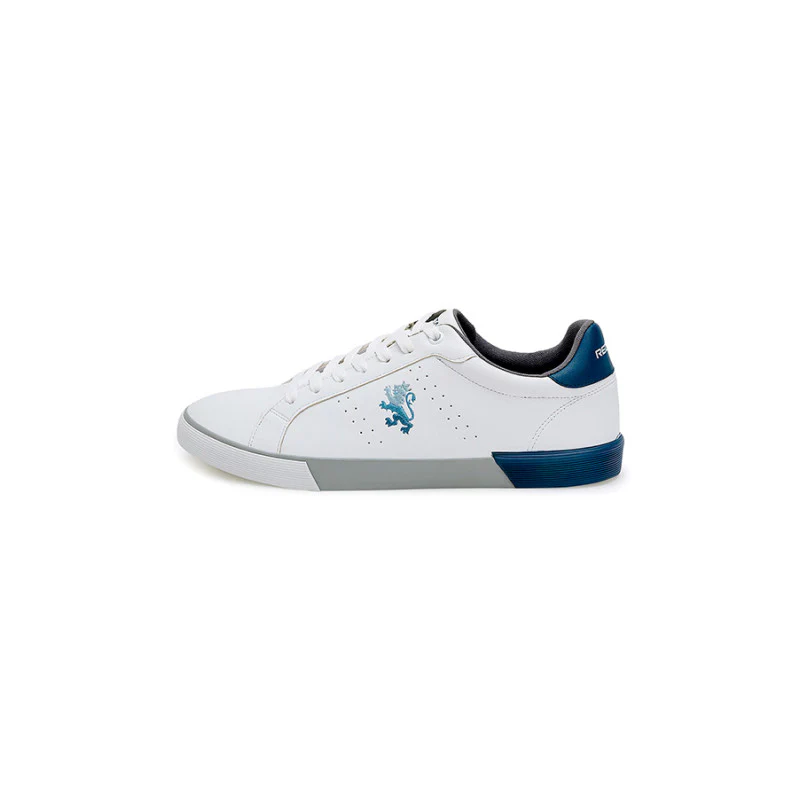 Men's White/Blue Sneakers - Image 4