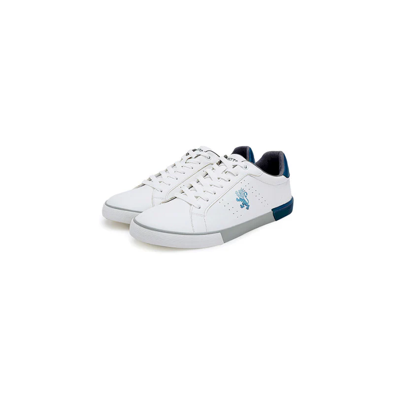 Men's White/Blue Sneakers - Image 5