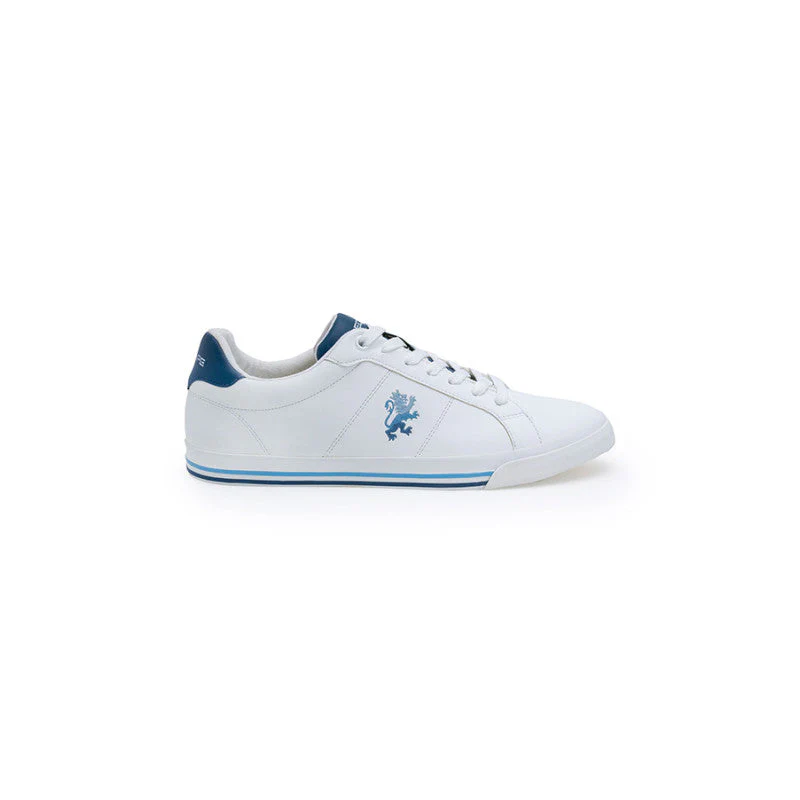 Men White & Blue Sneakers - Image 3