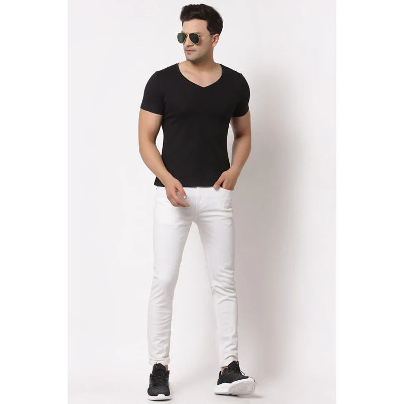 Men White Jeans - Image 4