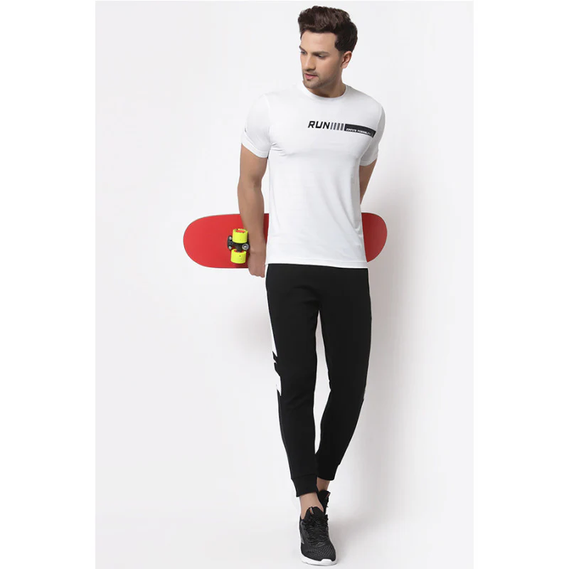 Men's White Active wear T-Shirt - Image 4