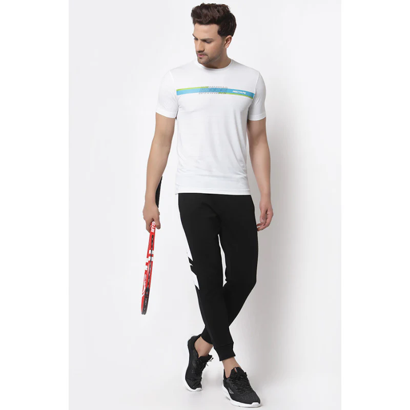 Men's White Active wear T-Shirt - Image 4