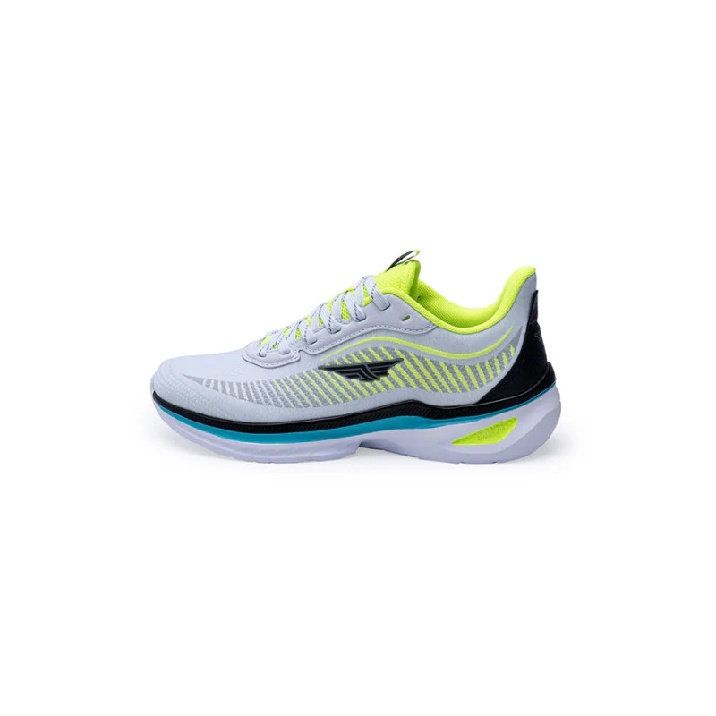 Men's White & Neon Walking Shoes - Image 4