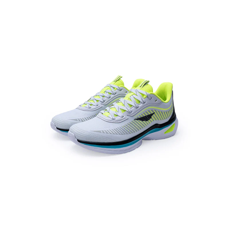 Men's White & Neon Walking Shoes - Image 5