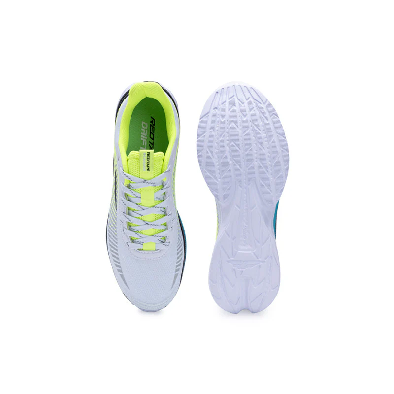 Men's White & Neon Walking Shoes - Image 6