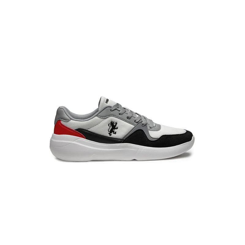 Men's White/Red Sneakers - Image 3