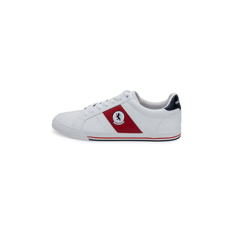 Men's White & Red Sneakers - Image 4