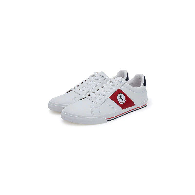 Men's White & Red Sneakers - Image 5