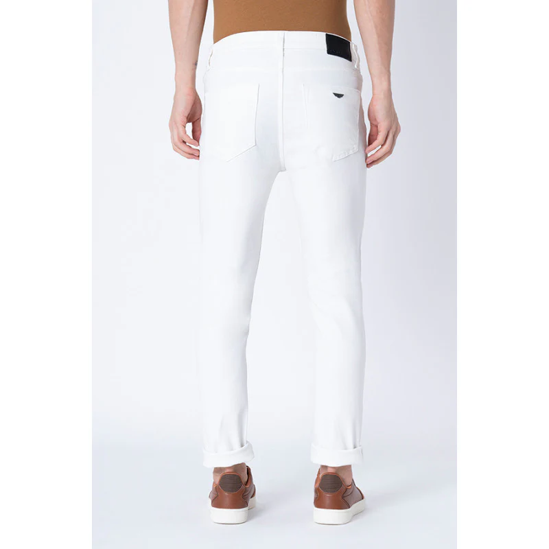 Men White Skinny Jeans - Image 3