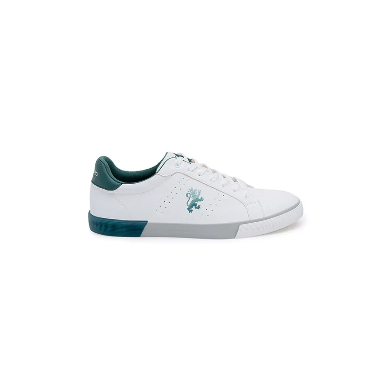 Men's White/Teal Sneakers - Image 3