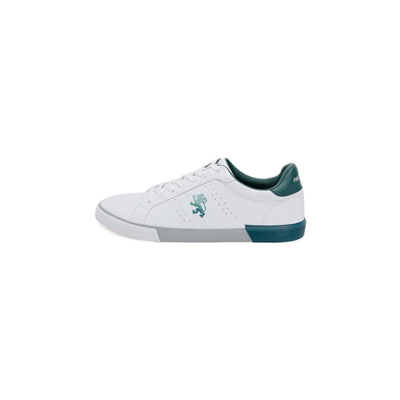 Men's White/Teal Sneakers - Image 4