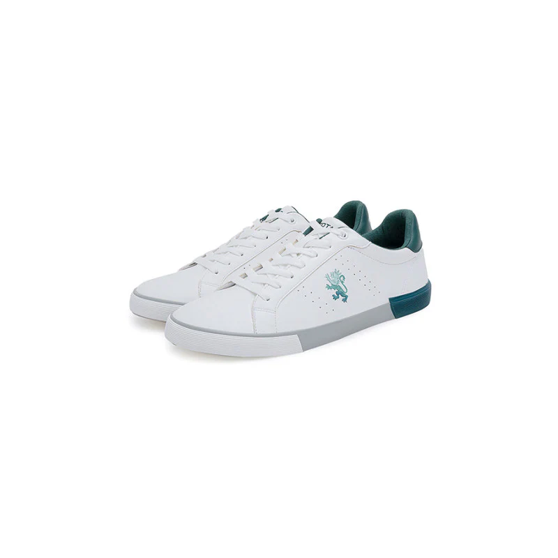 Men's White/Teal Sneakers - Image 5