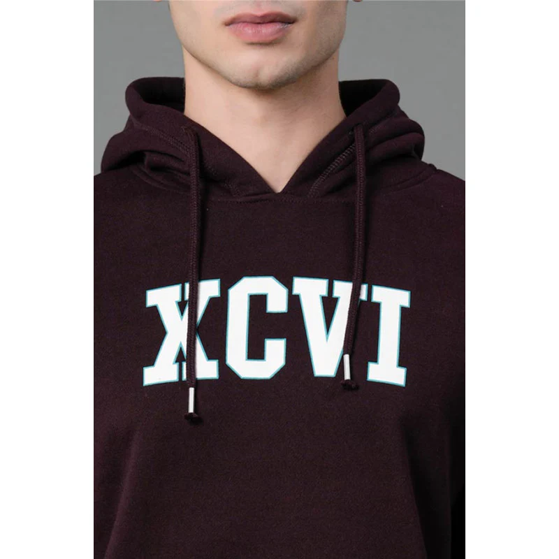 Men's Wine Graphic Print Hoodie - Image 4