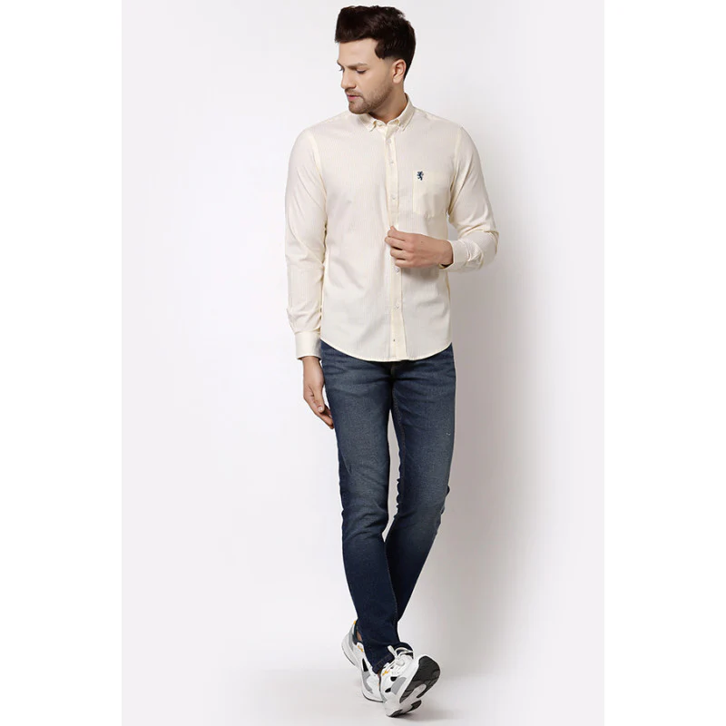Men's Yellow Stripe Shirt - Image 4