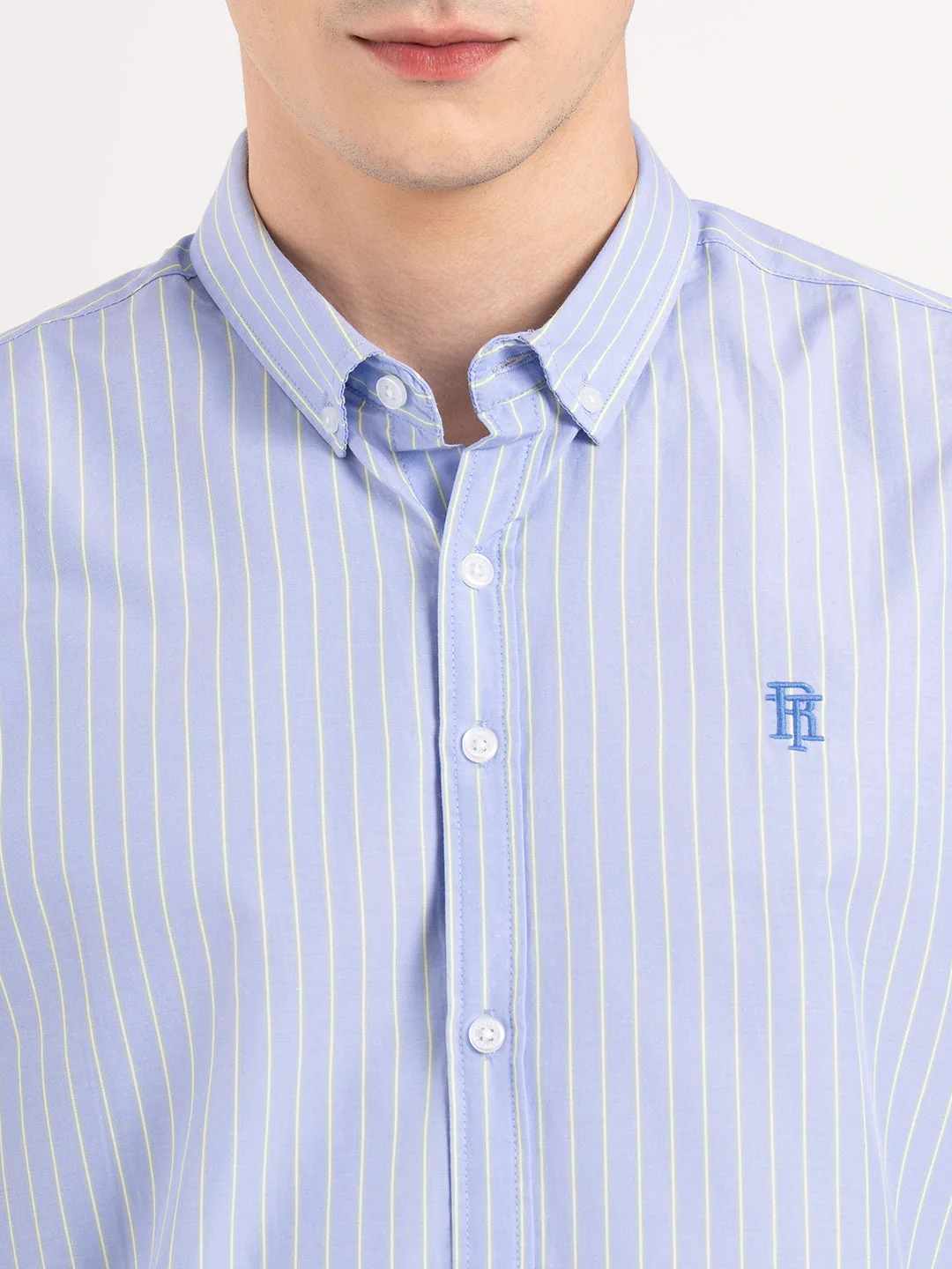 Mens Full Sleeve Striped Shirt - Image 5
