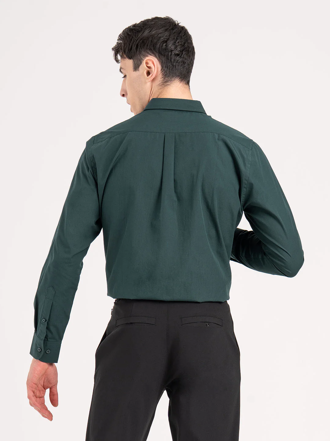 Mens Full Sleeve Solid Shirt - Image 4