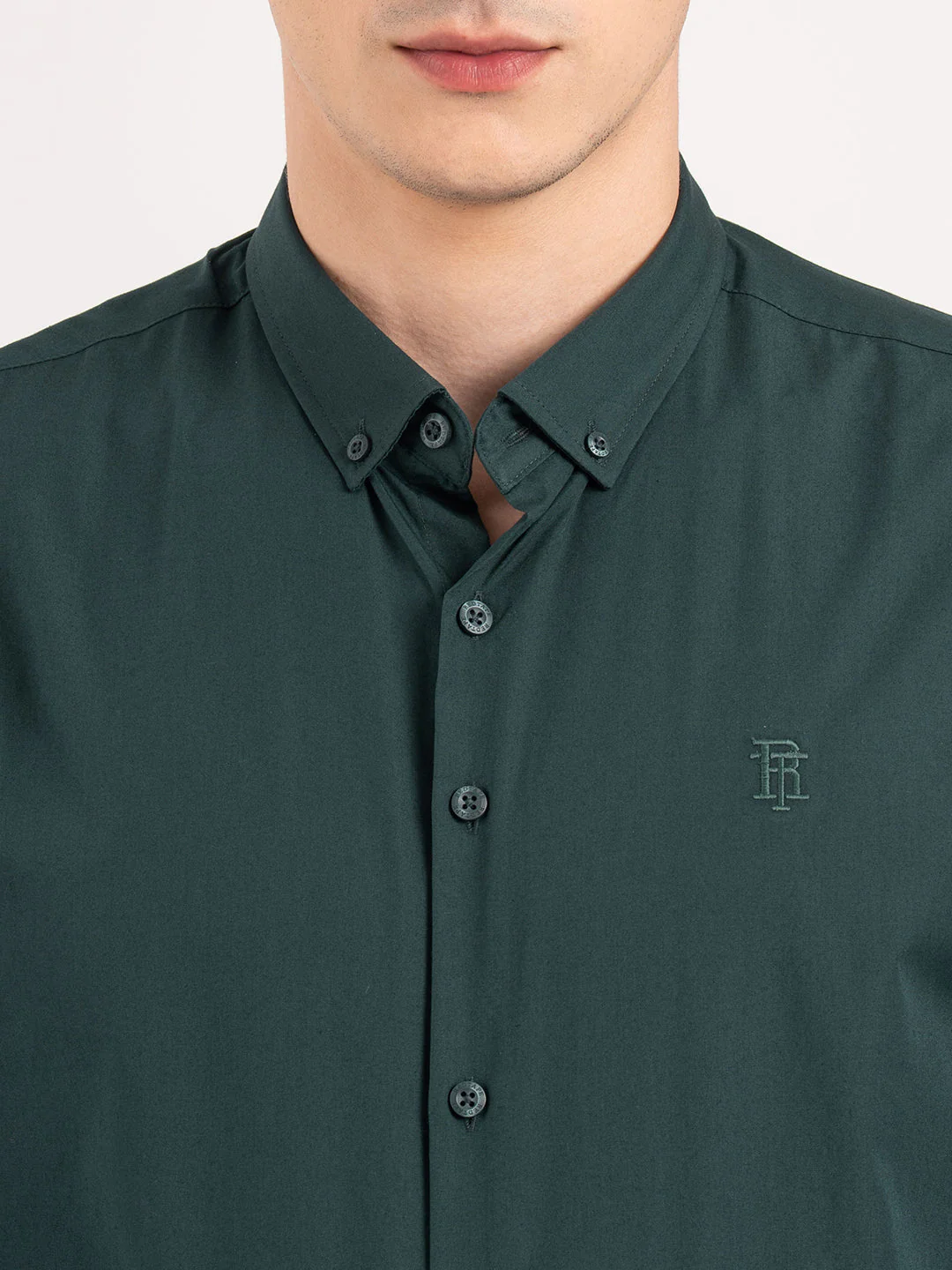 Mens Full Sleeve Solid Shirt - Image 5