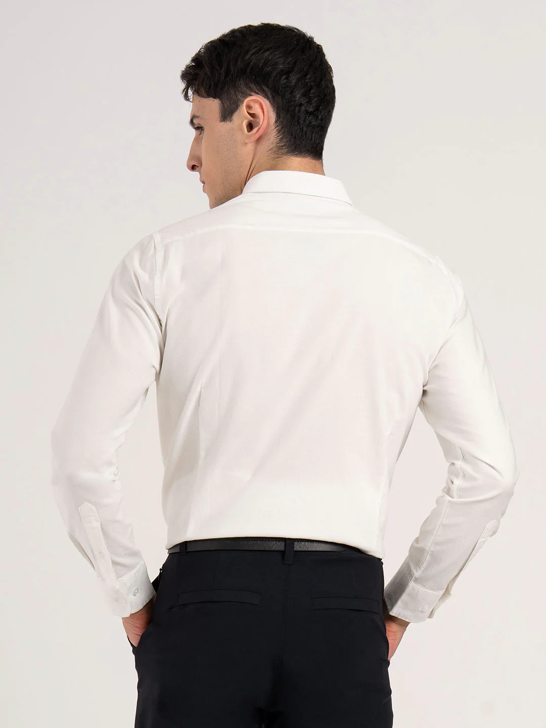 Mens Solid Oxford Shirt - Image 4