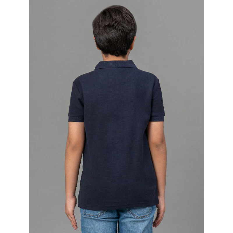 Navy Blue T-Shirt for Boys - Image 3