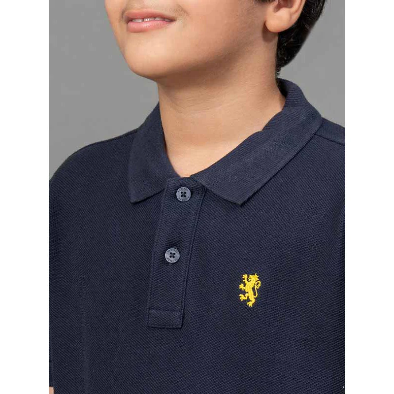 Navy Blue T-Shirt for Boys - Image 4