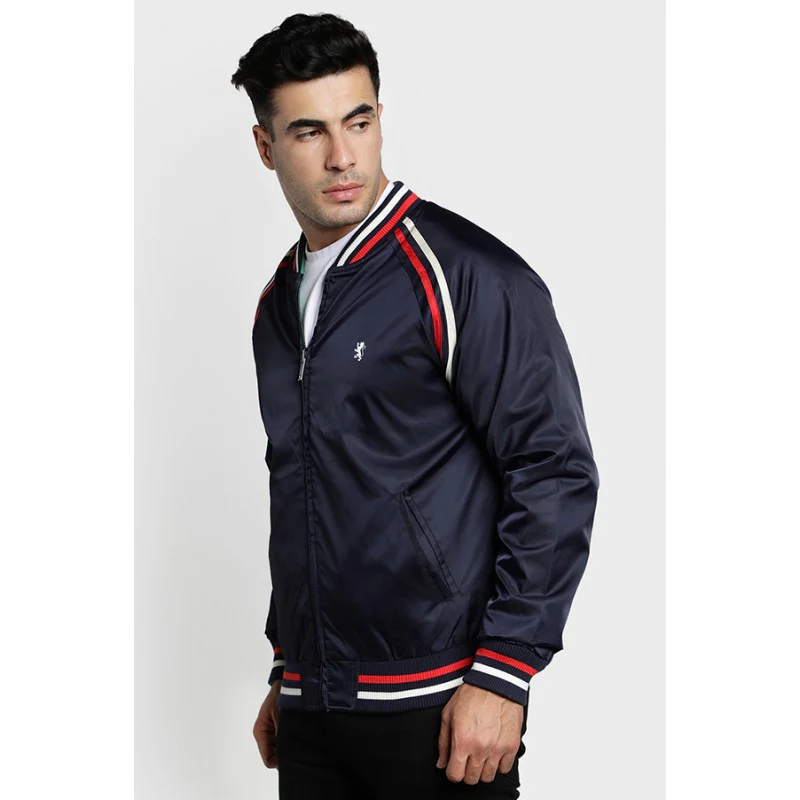 Navy Green Reversible Men's Jacket - Image 2
