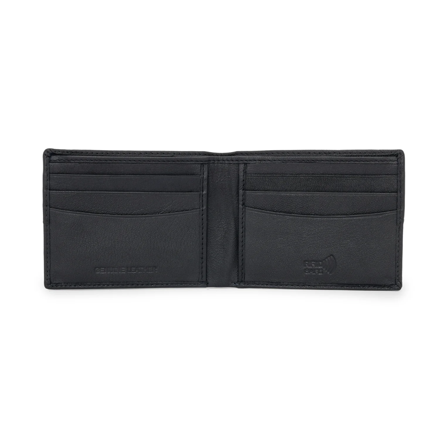 Bifold Leather Wallet with RFID Protection for Men - Image 3