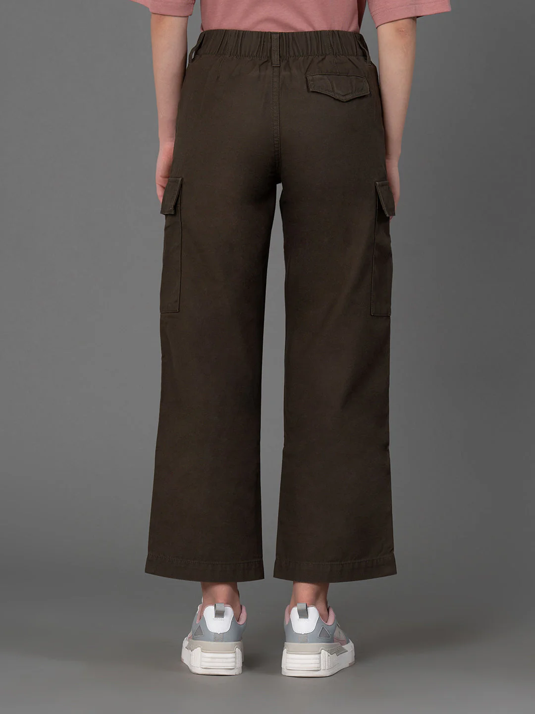 Olive Wide Leg Cargo for Women - Image 3
