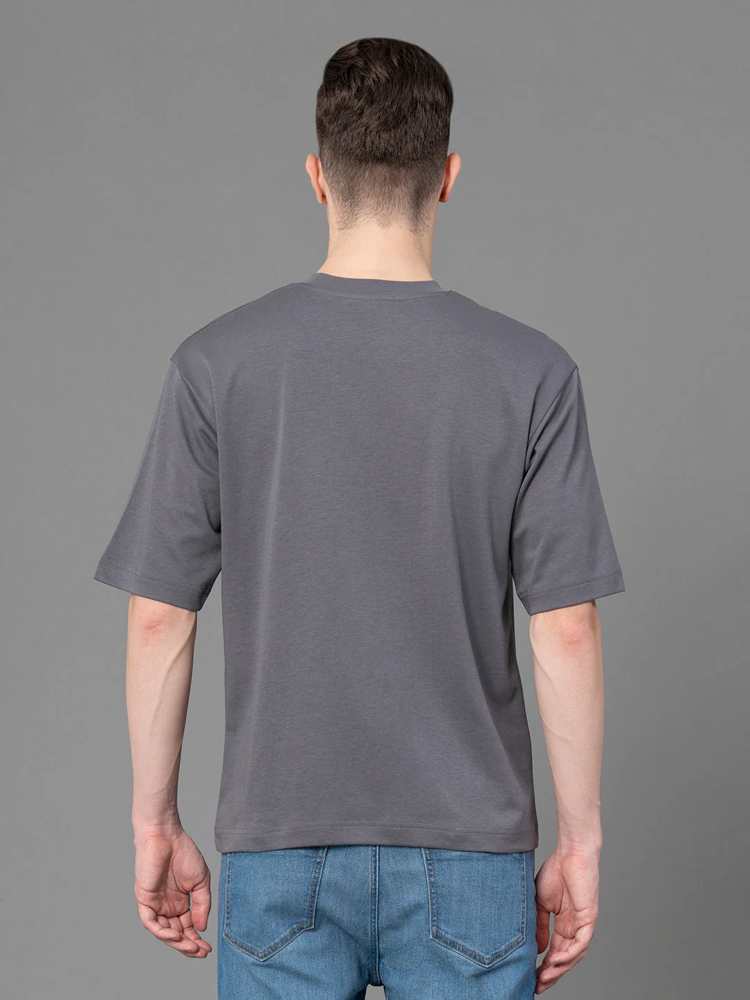 Oversized Round Neck T-Shirt for Men - Image 3
