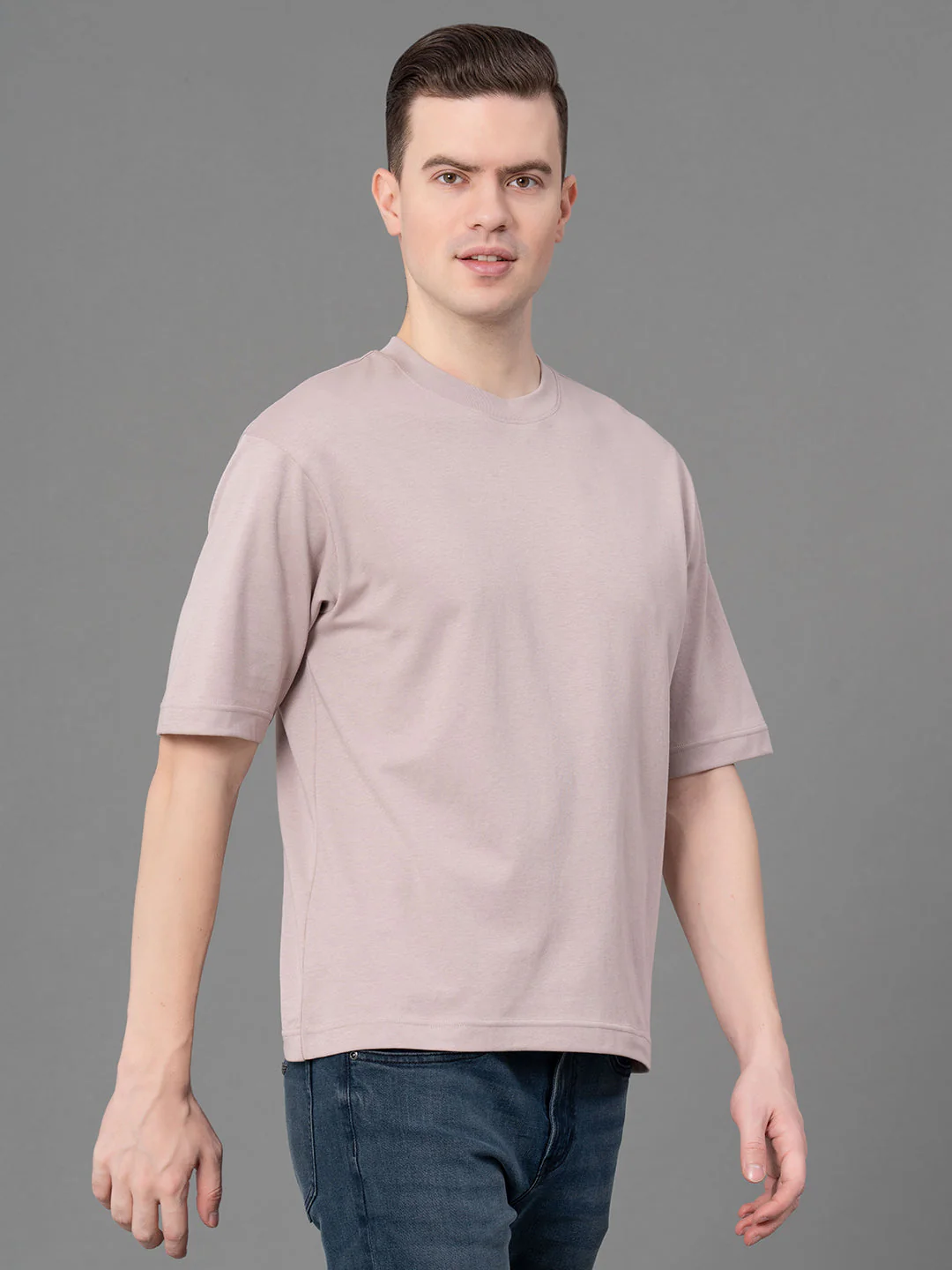 Oversized Round Neck T-Shirt for Men - Image 2