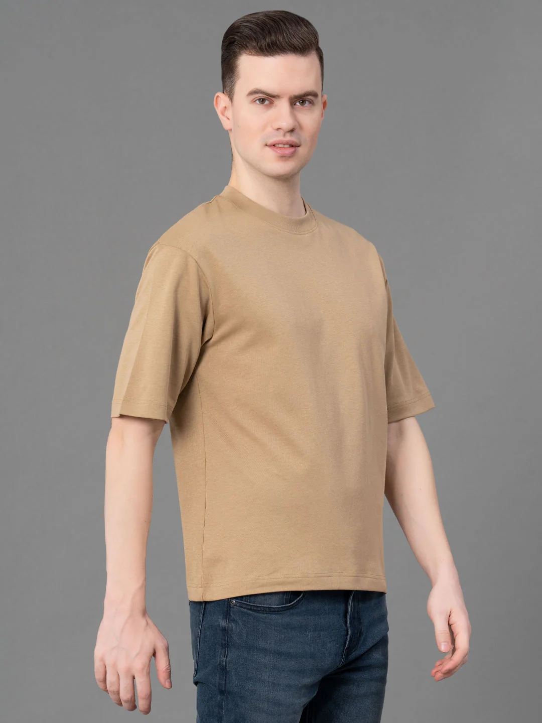 Oversized Round Neck T-Shirt for Men - Image 2