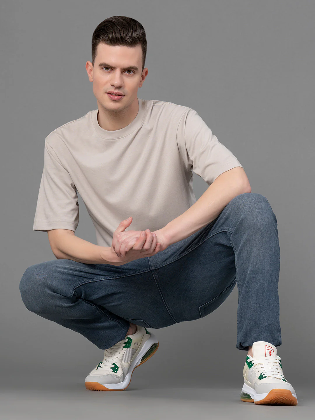 Oversized Round Neck T-Shirt for Men - Image 5