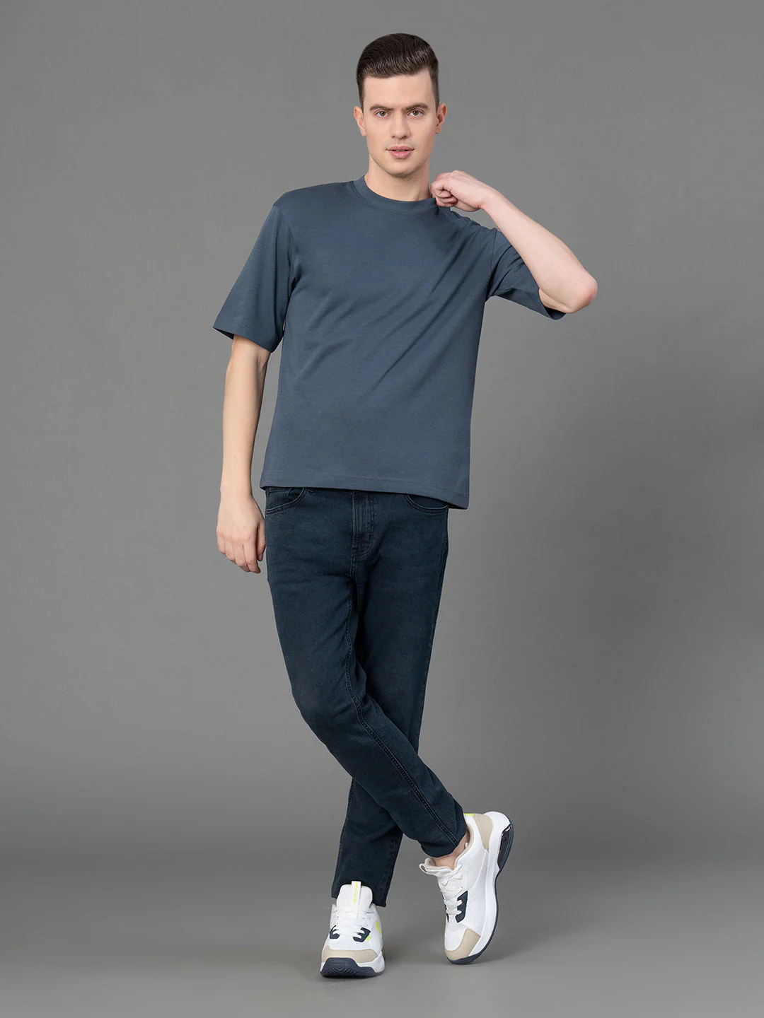 Oversized Round Neck T-Shirt for Men - Image 5
